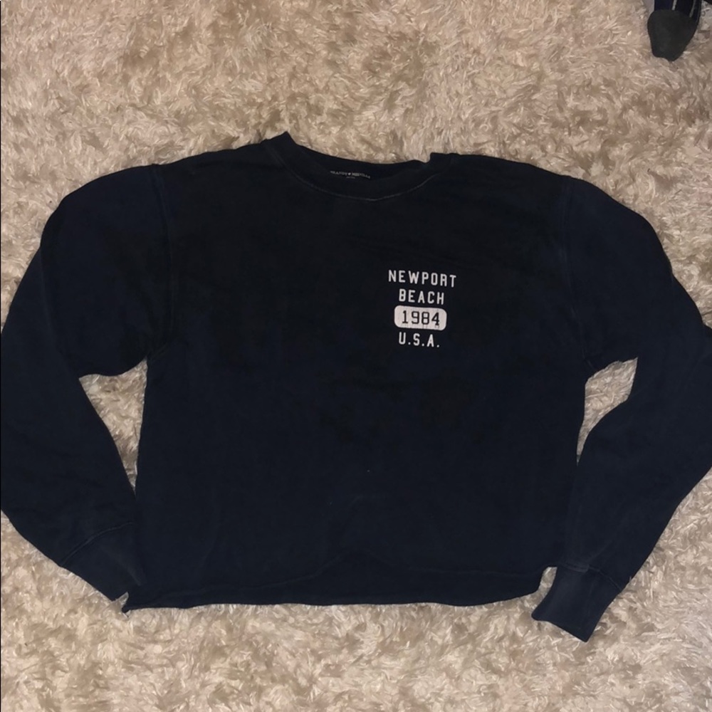 Vintage brandy cropped sweatshirt